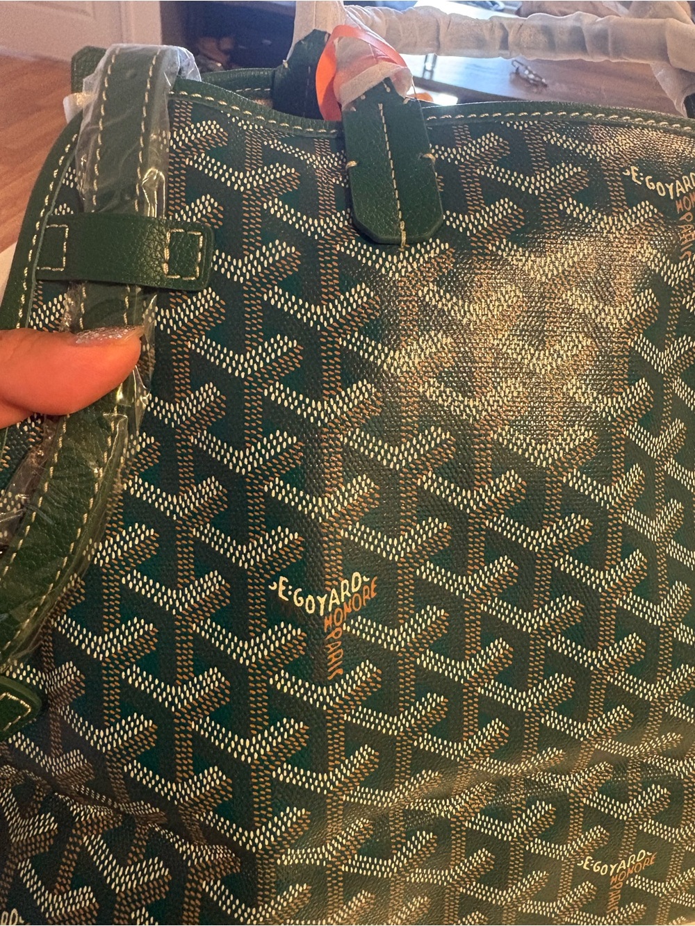 Brand new with tags - “Goyard” pet carrier